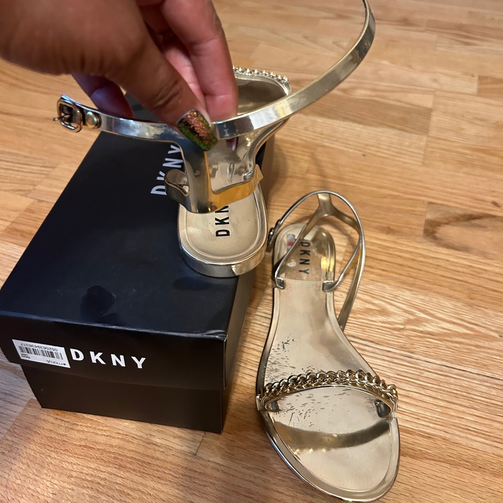 Gold DKNY Sandals - Picture 5 of 5